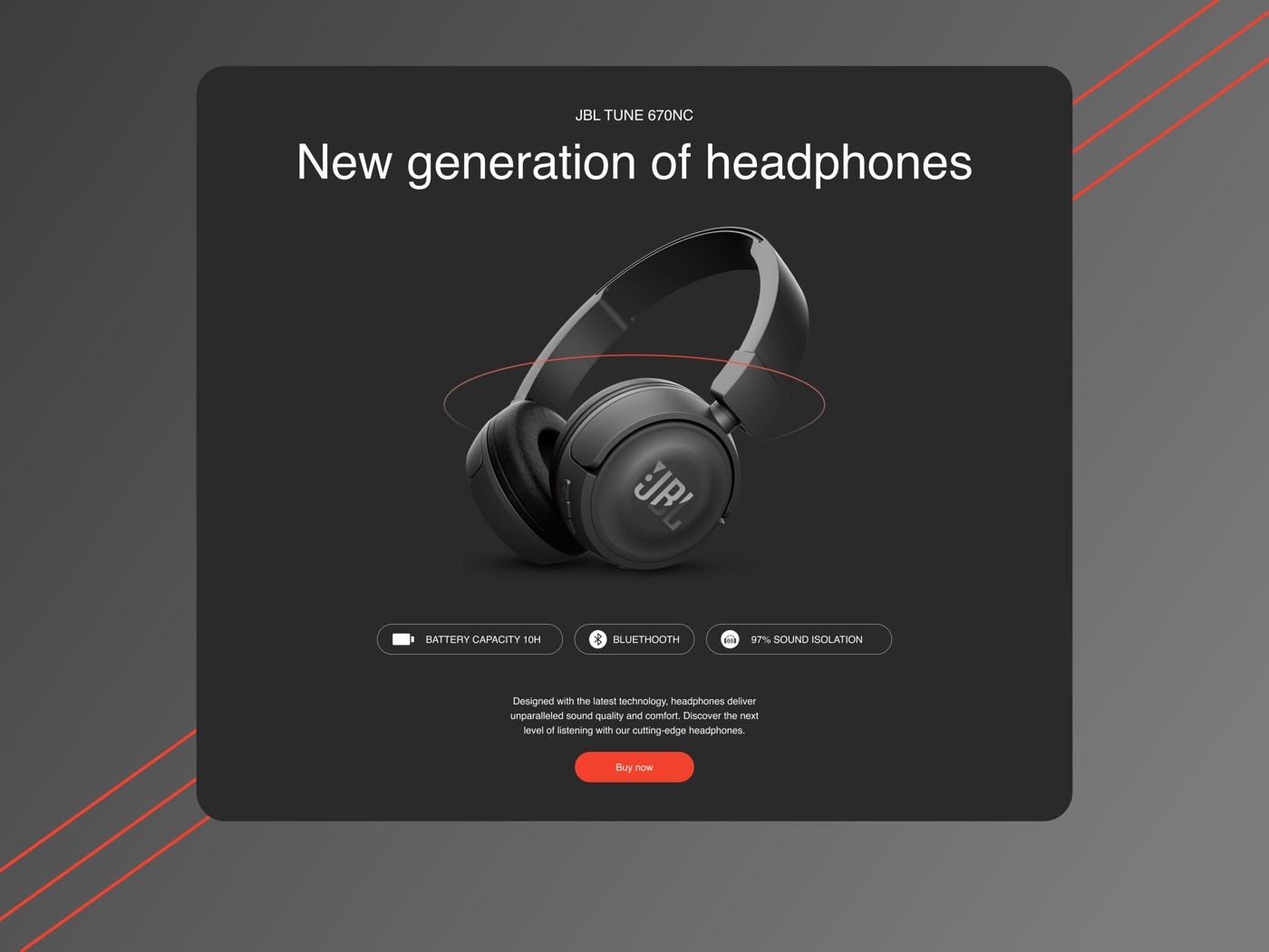 JBL e-commerce sajt — istaknuti proizvod